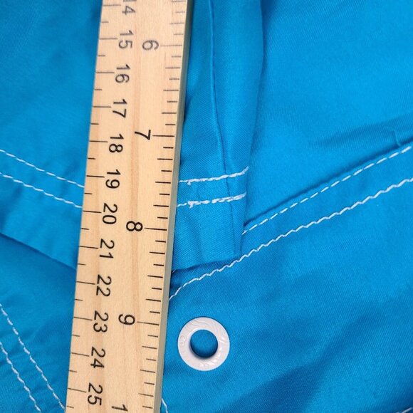 Ocean Pacific Mens Swim Trunks Blue‎ Size L (36-38) Cargo Style Drawstring Mesh - Picture 8 of 9